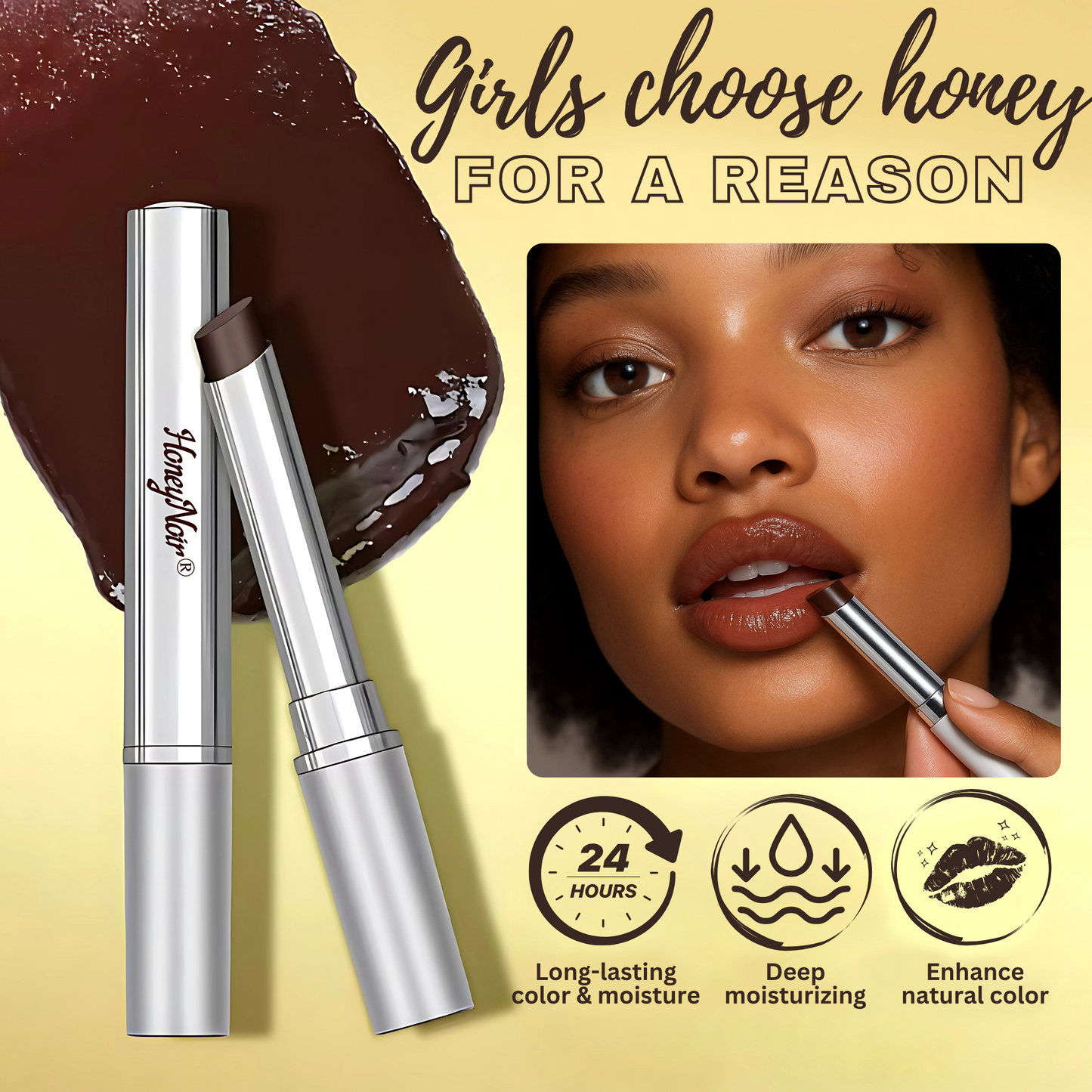 HoneyNoir - Pink Honey Lipstick